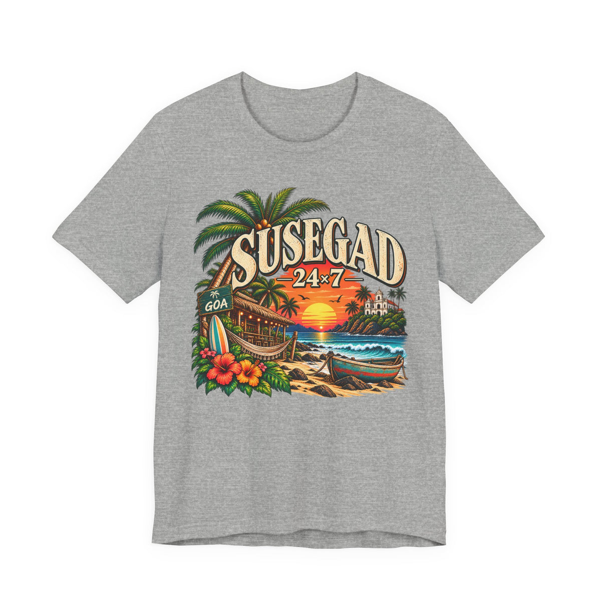 Susegad 24x7 Goa Sunset Jersey T-Shirt — product image 4