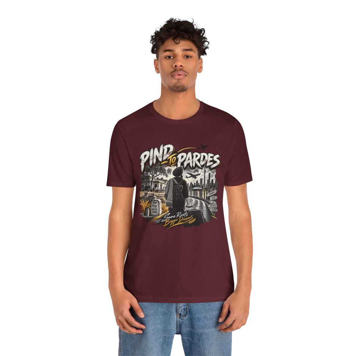 Pind to Pardes Travel T-Shirt | Vintage Journey Graphic