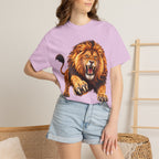 Roaring Lion Graphic T-Shirt — Bold Vintage Animal Tee