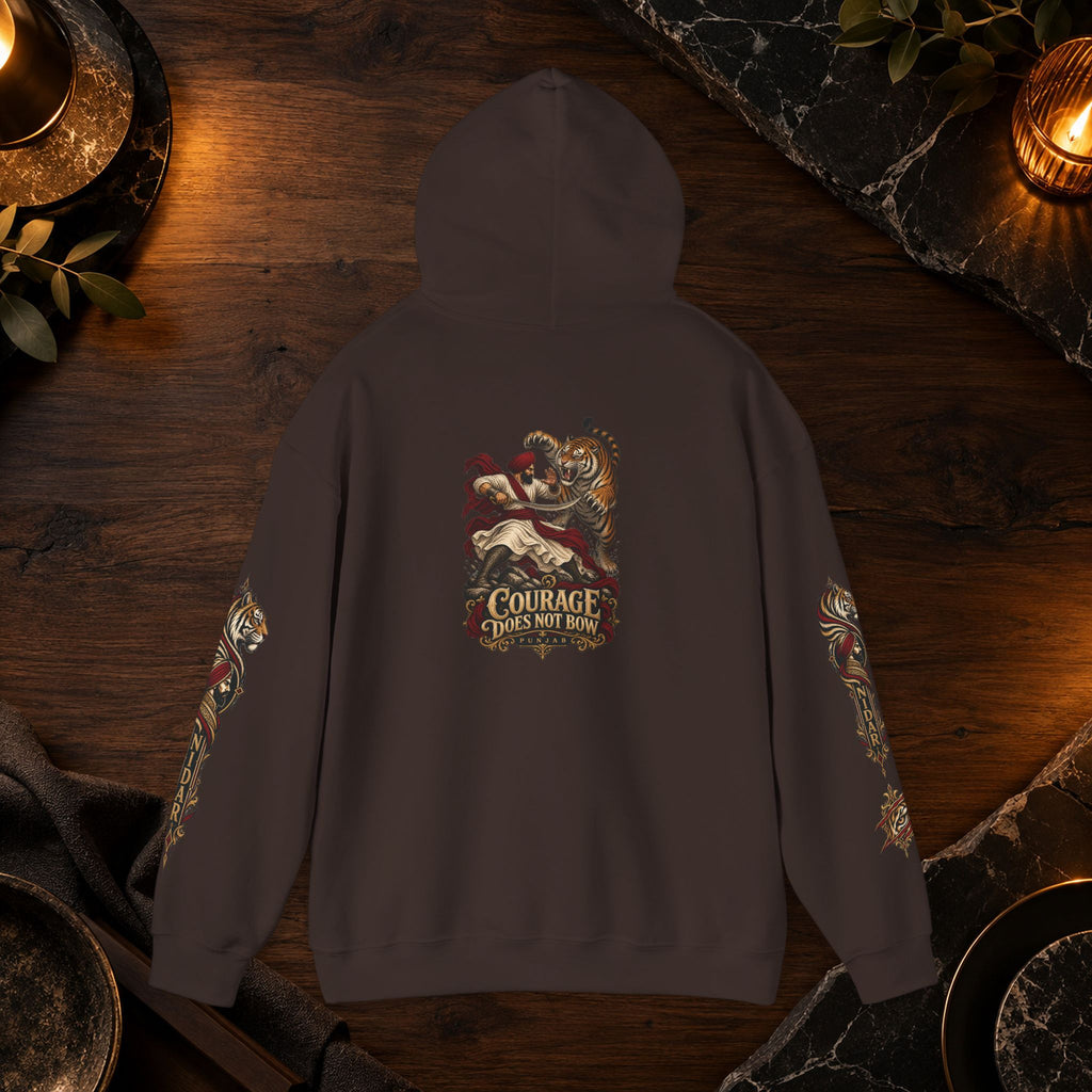 NIDAR Tiger and Bear Graphic Hoodie
