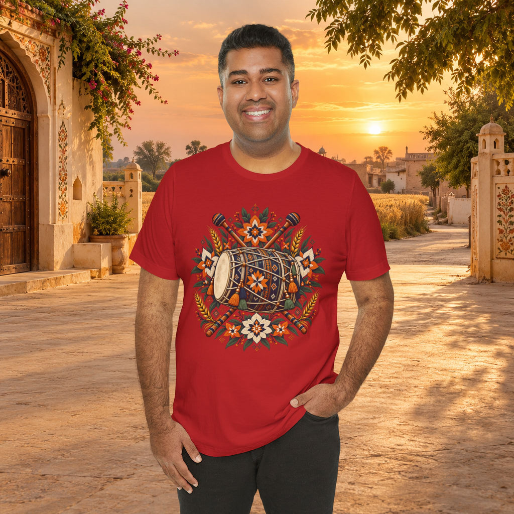Boho Folk Drum Mandala T-Shirt