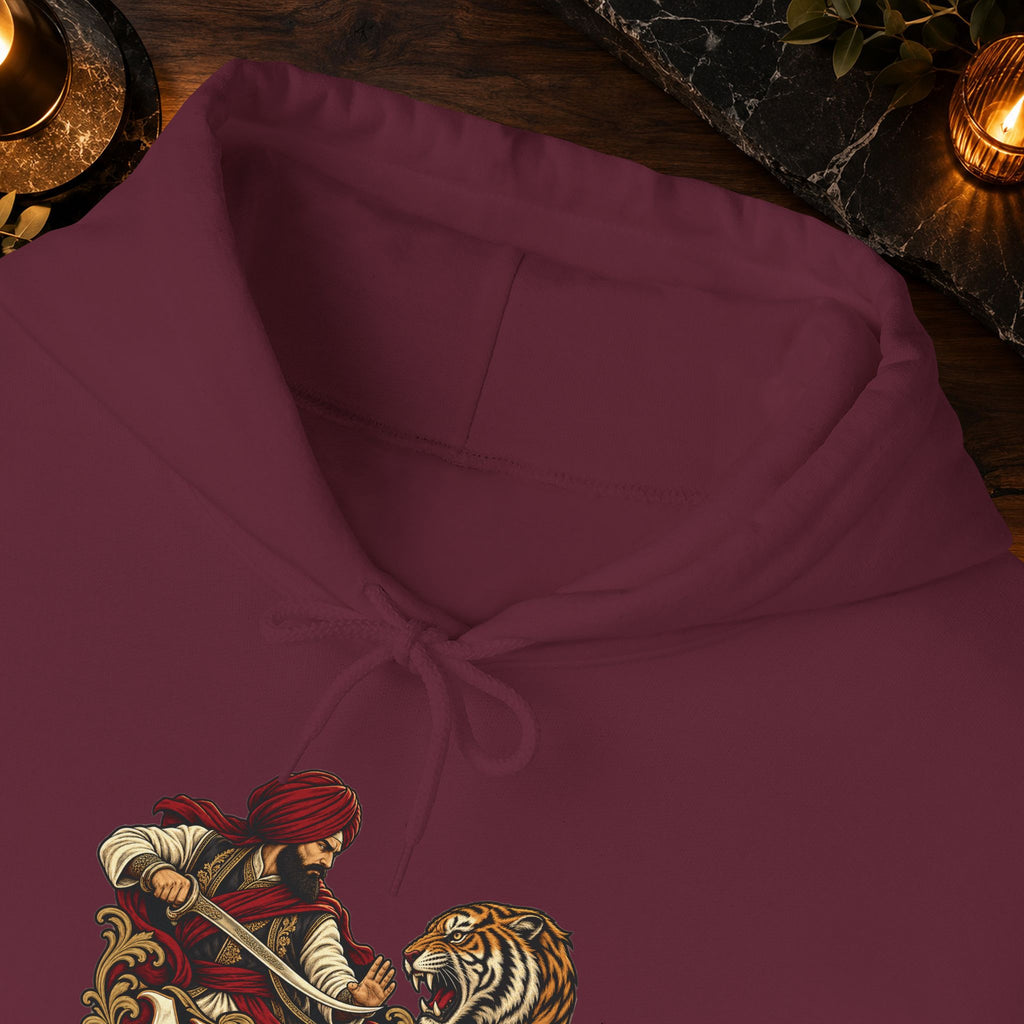 NIDAR Tiger and Bear Graphic Hoodie