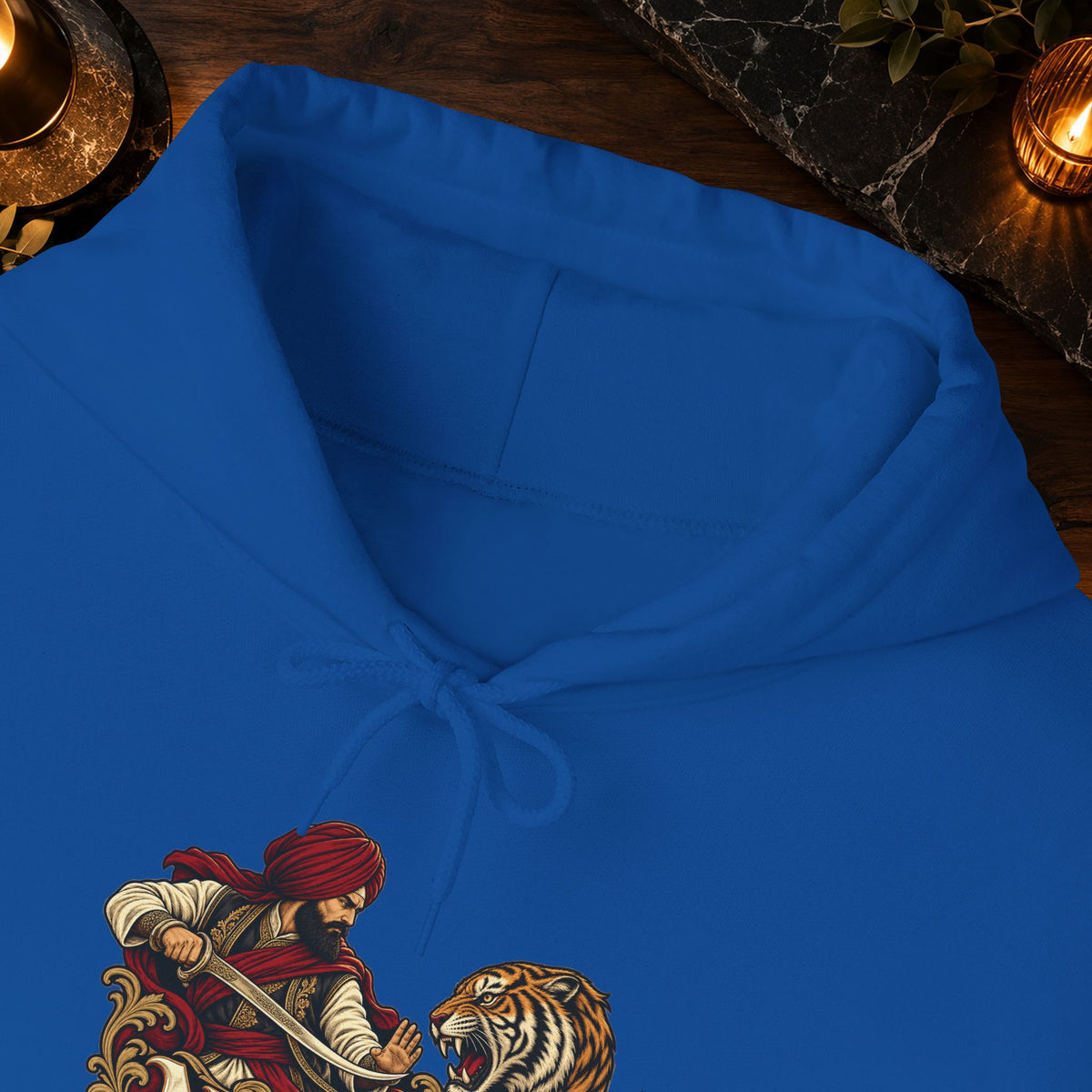 NIDAR Tiger and Bear Graphic Hoodie