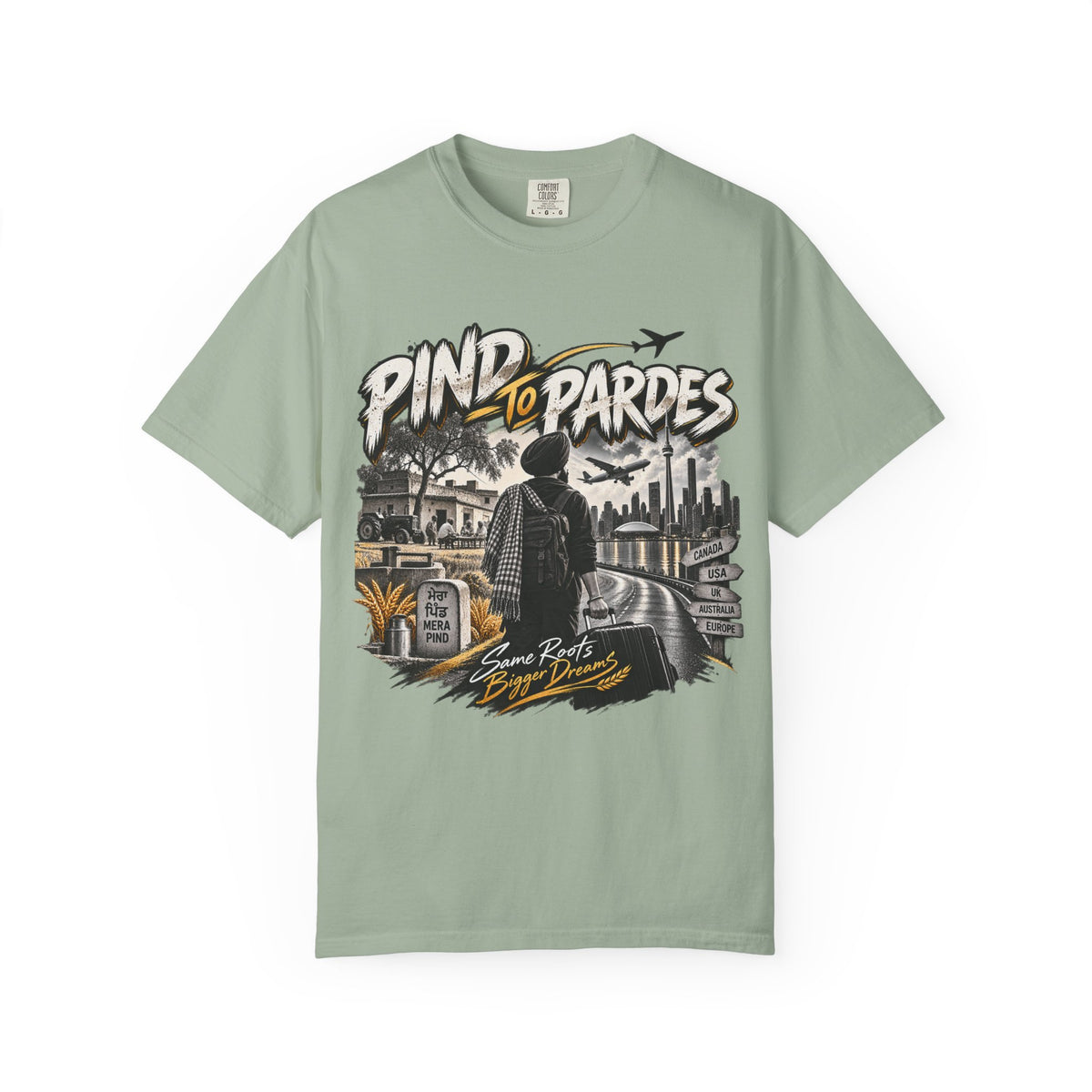 Pindo to Pardes Travel Graphic T-Shirt — product image 5