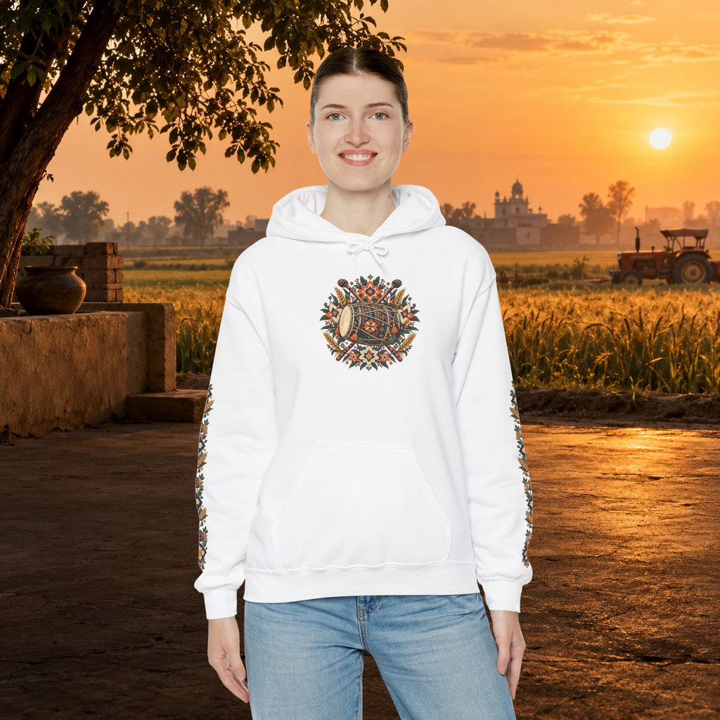 Bohemian Folk Art Drum Hoodie