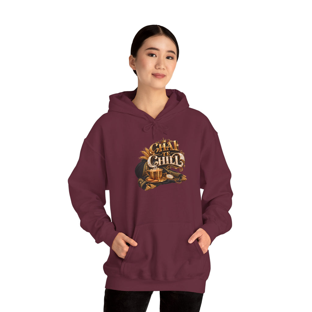 The Chill Coffee Graphic Hoodie | Autumn Leaves Pullover