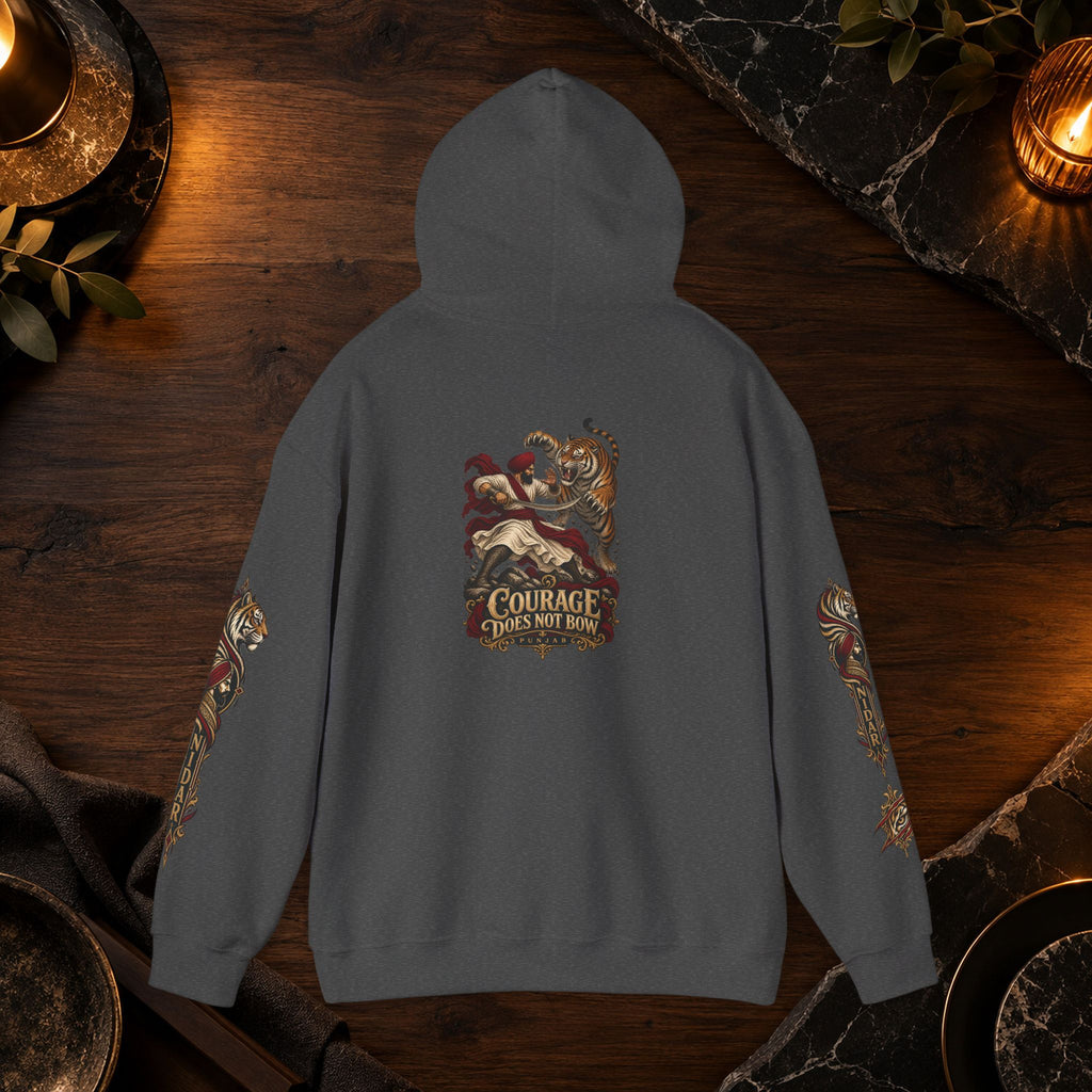 NIDAR Tiger and Bear Graphic Hoodie