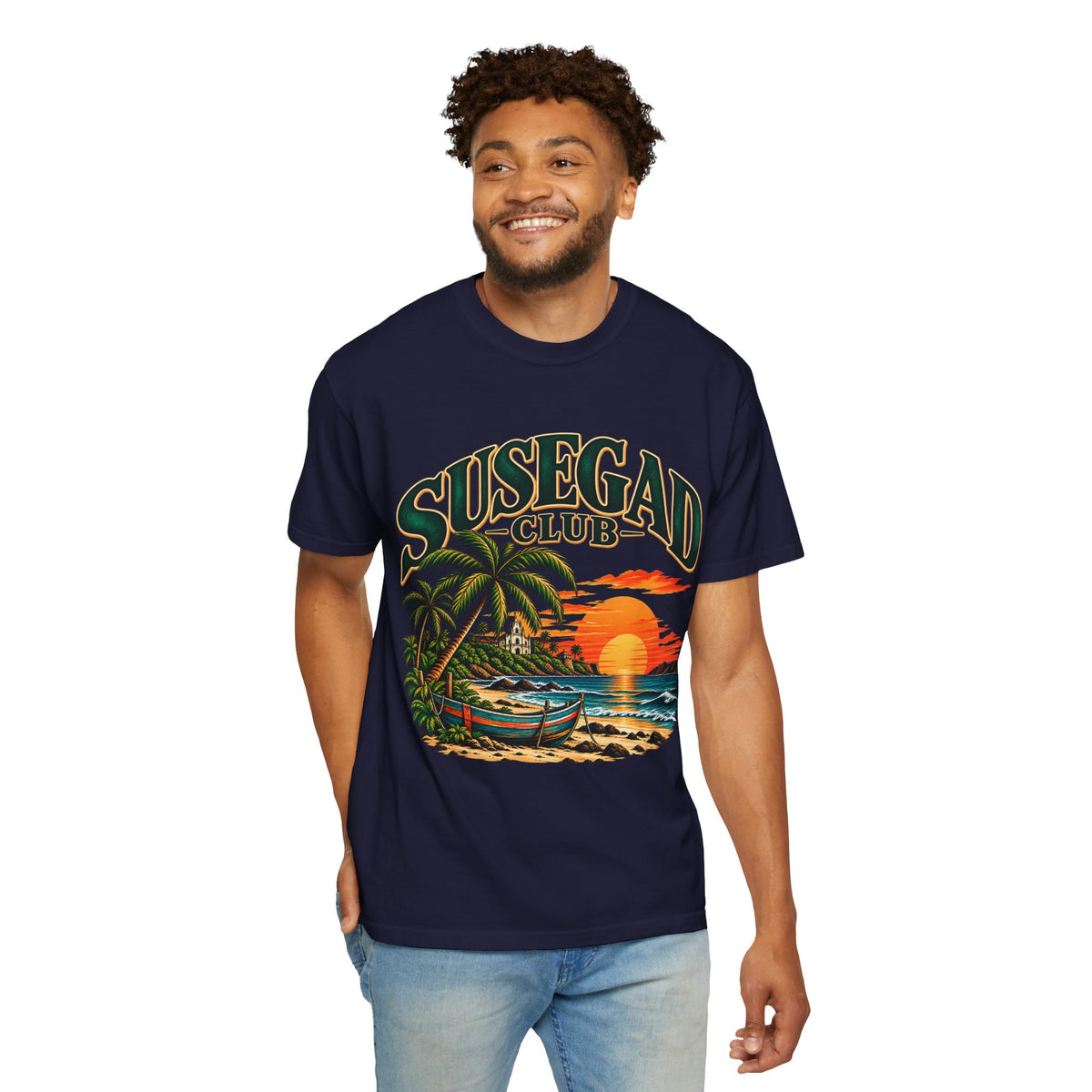 Susegad Club Sunset Beach Garment-Dyed T-Shirt