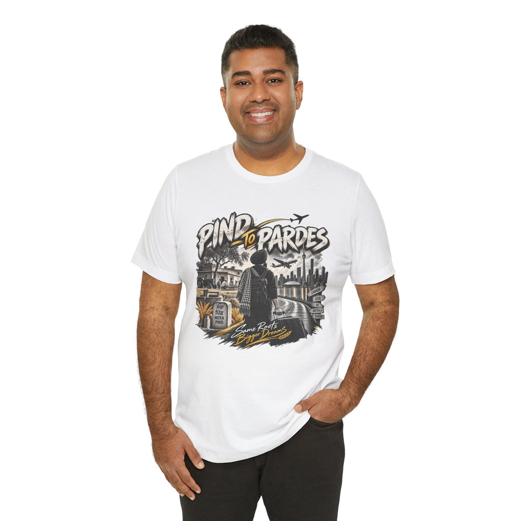 Pind to Pardes Travel T-Shirt | Vintage Journey Graphic
