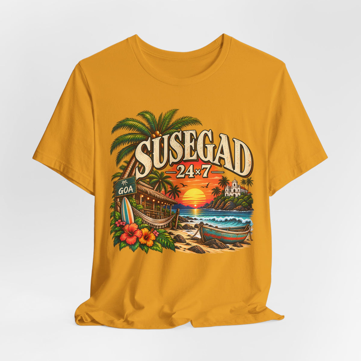 Susegad 24x7 Goa Sunset Jersey T-Shirt