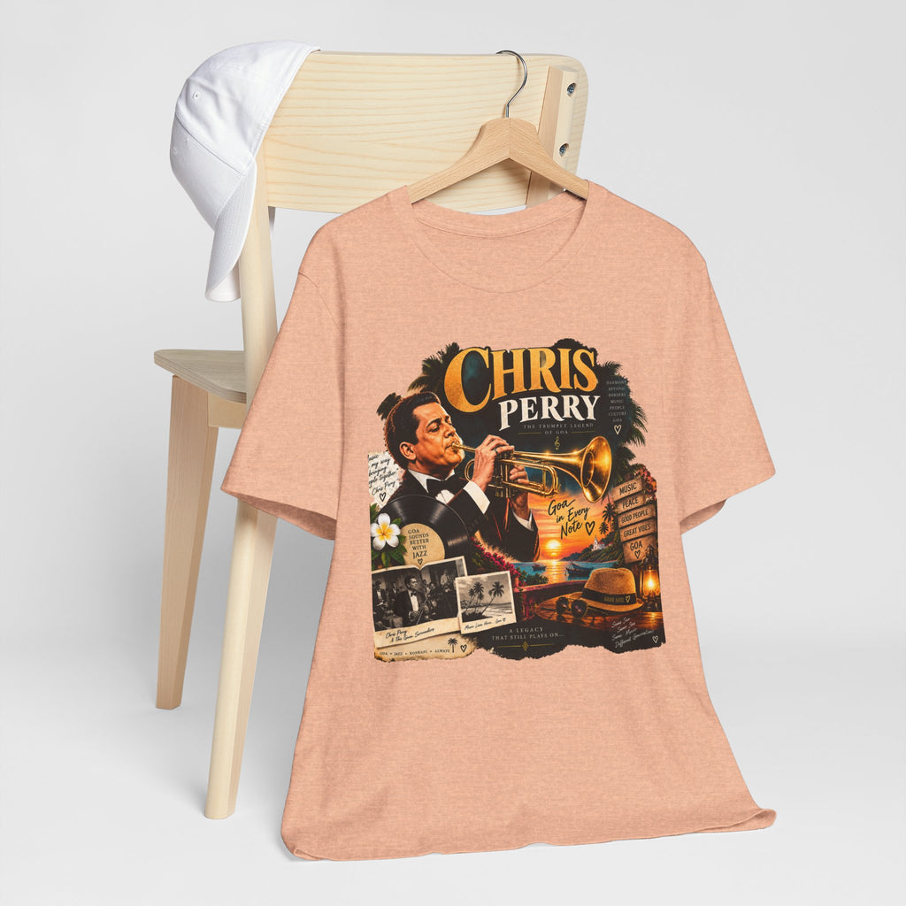 Chris Perry Trumpet Graphic T-Shirt | Retro Music