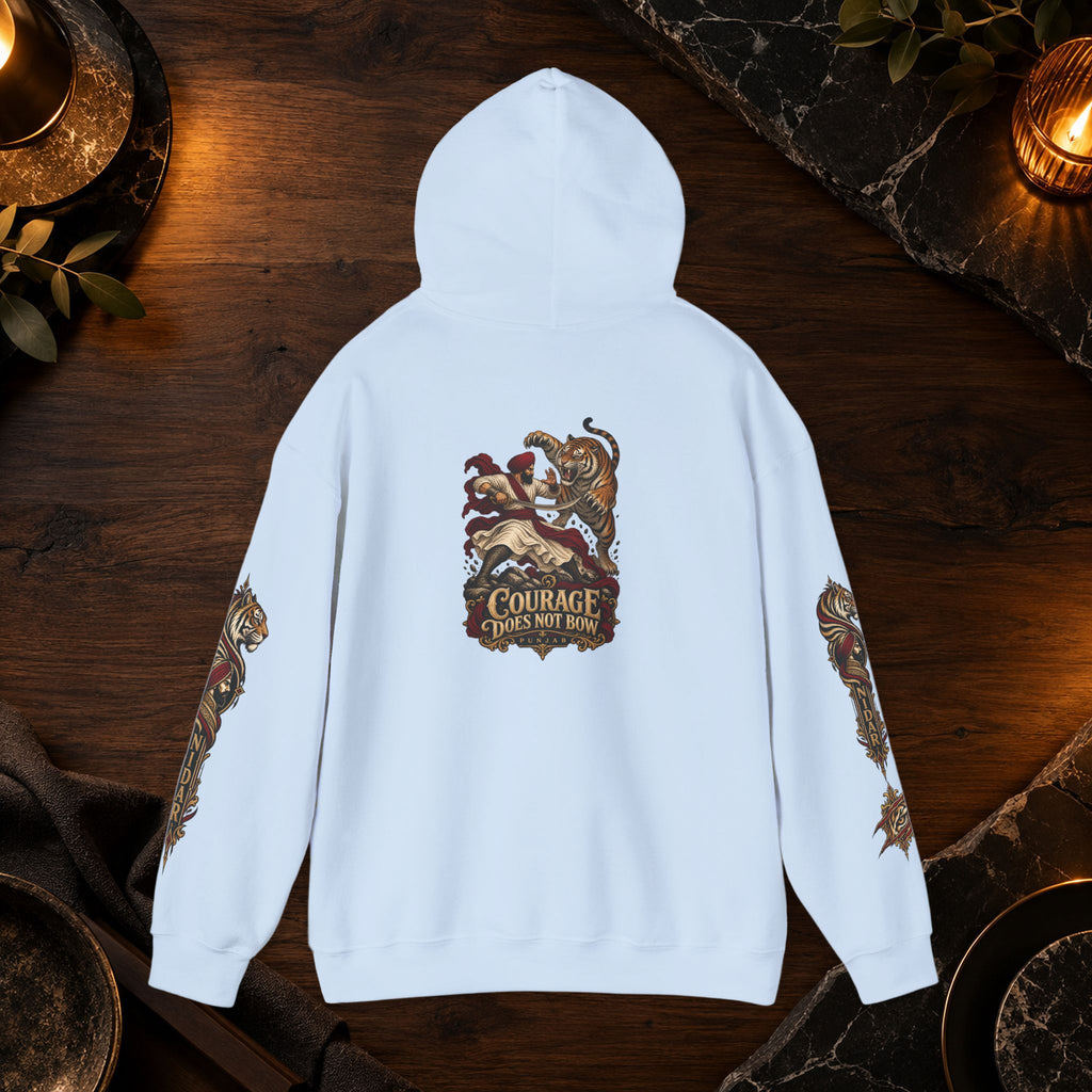 NIDAR Tiger and Bear Graphic Hoodie