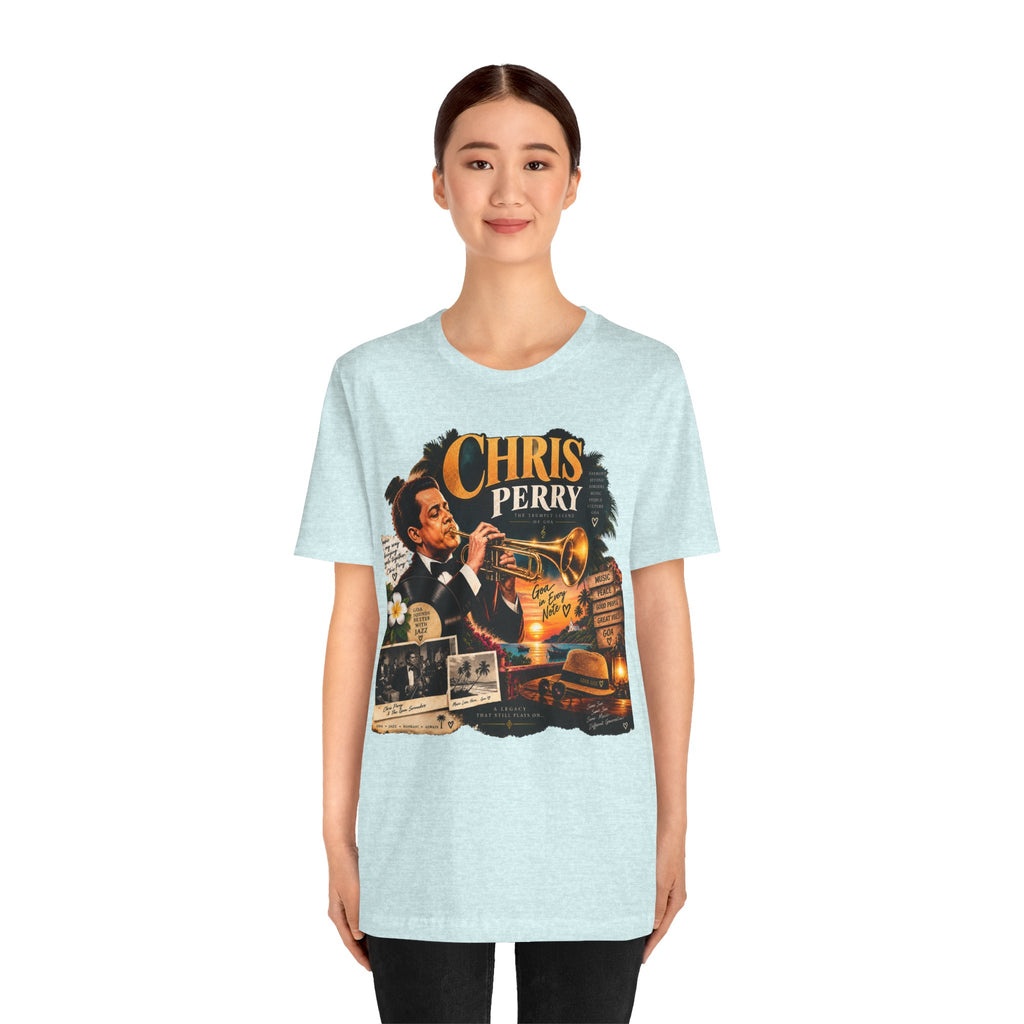 Chris Perry Trumpet Graphic T-Shirt | Retro Music