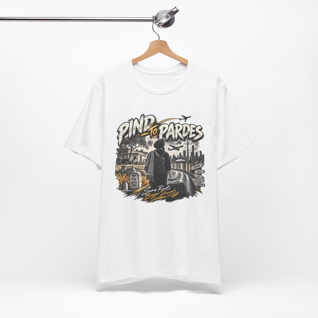 Pind to Pardes Travel T-Shirt | Vintage Journey Graphic