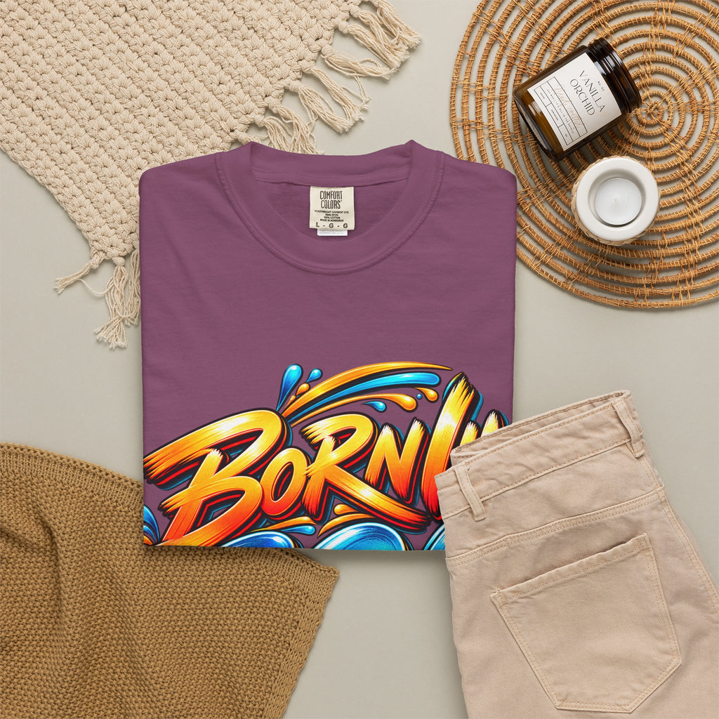 Born in Goa Graphic Tee | Garment-Dyed Cotton T-Shirt