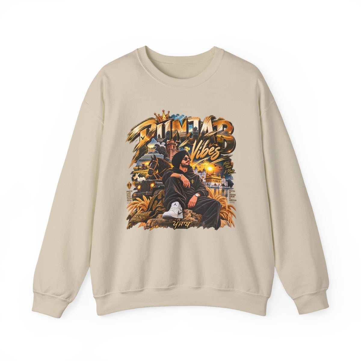 Additional view of Crewneck Sweatshirt — Summer Vibes Graphic Pullover (3)