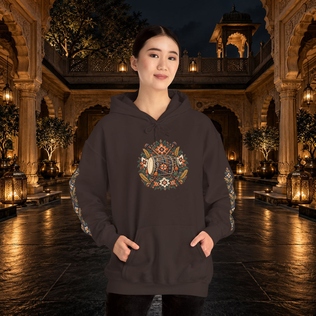 Bohemian Folk Art Drum Hoodie