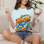 Born in Goa Graphic Tee | Garment-Dyed Cotton T-Shirt