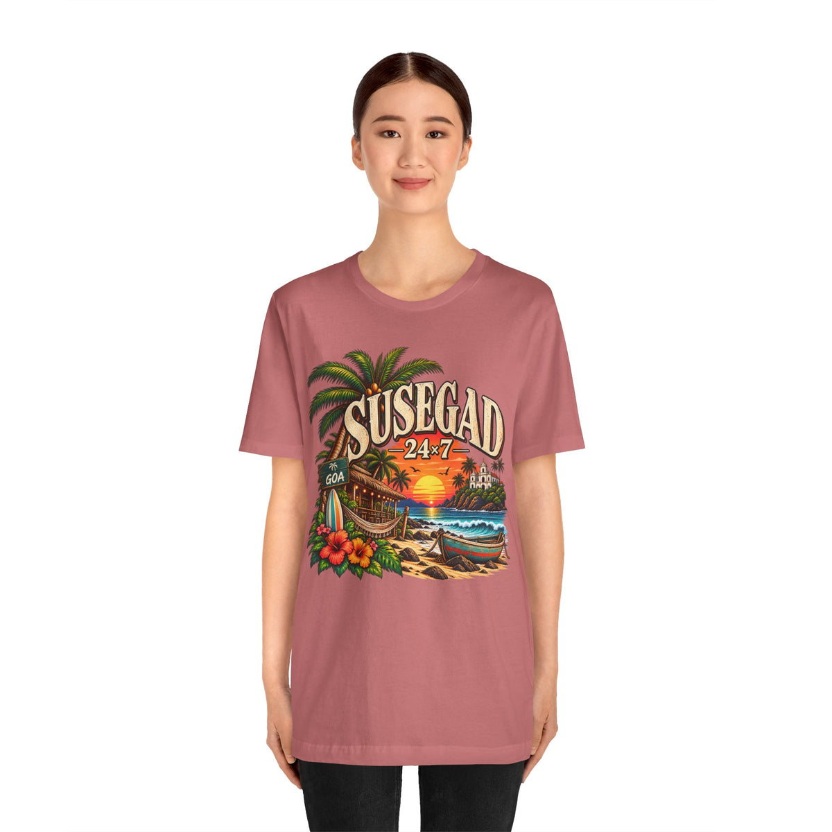 Susegad 24x7 Goa Sunset Jersey T-Shirt