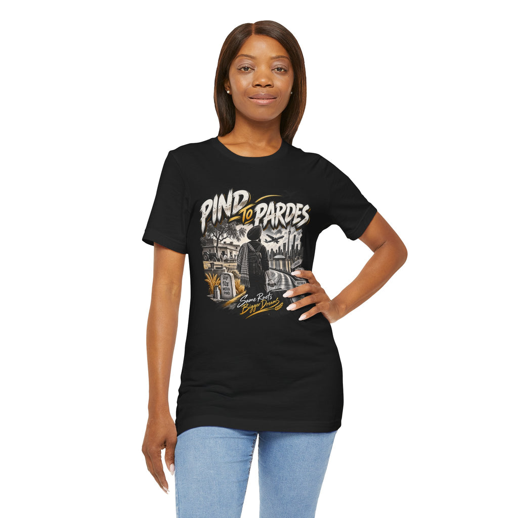 Pind to Pardes Travel T-Shirt | Vintage Journey Graphic