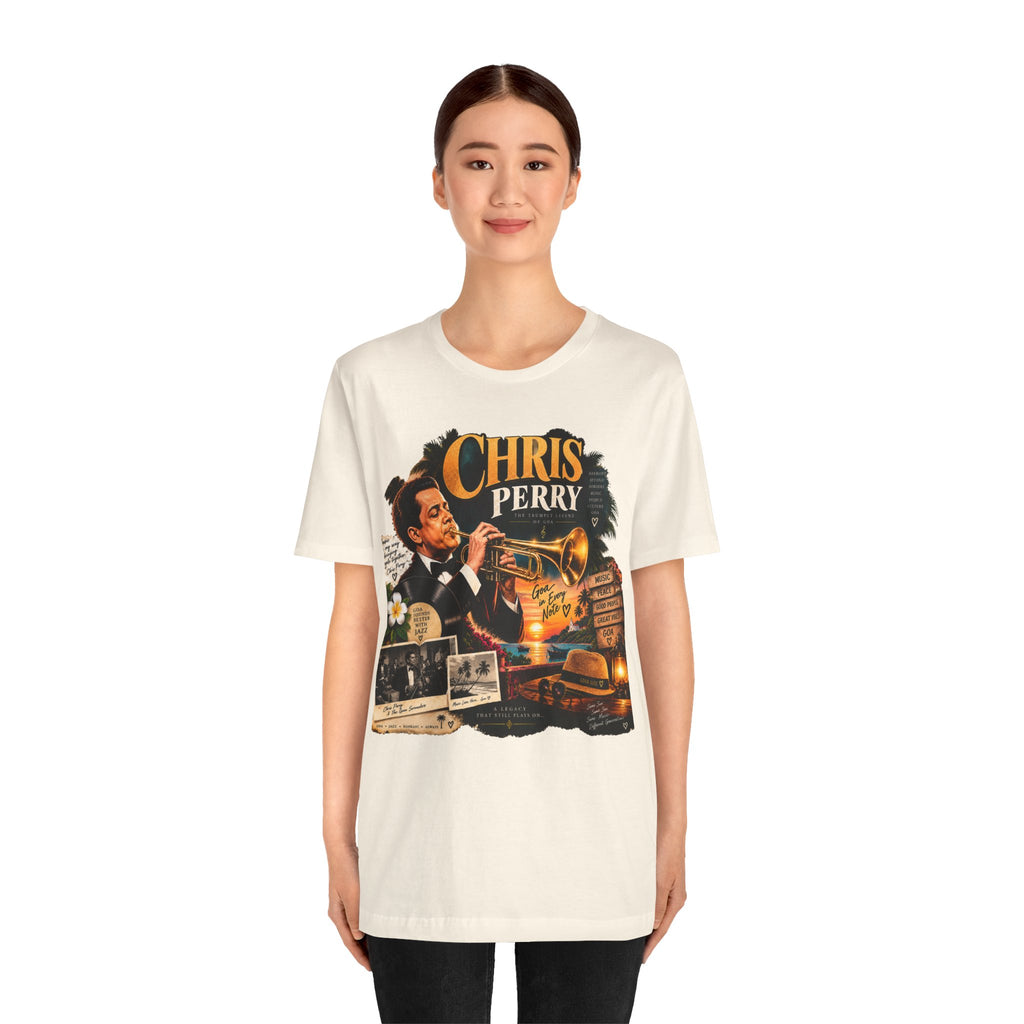 Chris Perry Trumpet Graphic T-Shirt | Retro Music