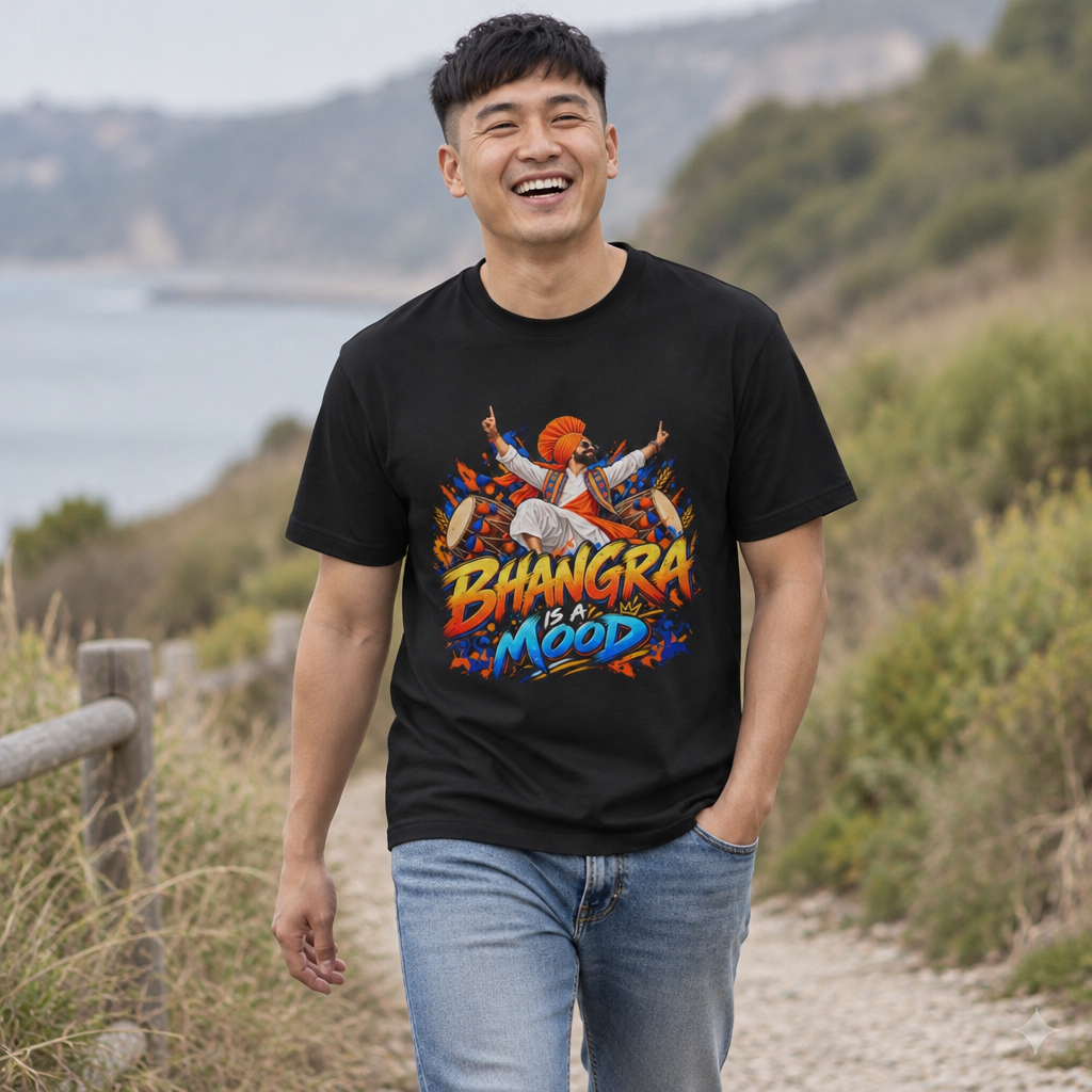Bhangra Is a Mood Graphic T-Shirt | Punjabi Dance Tee