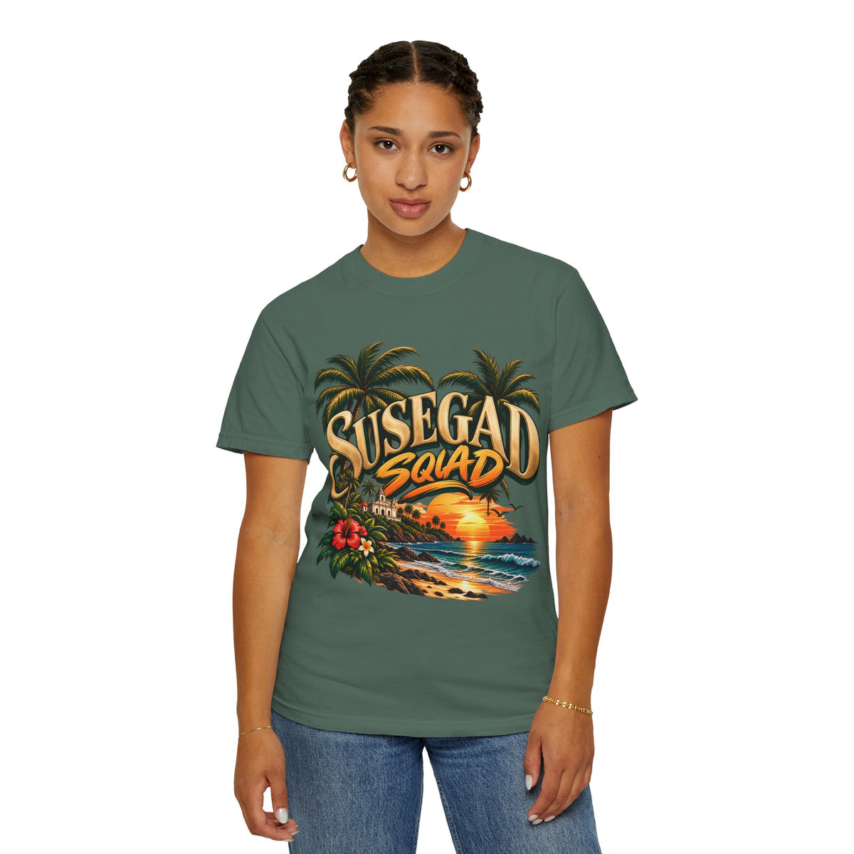 Susegad Squad Sunset Garment-Dyed T-Shirt