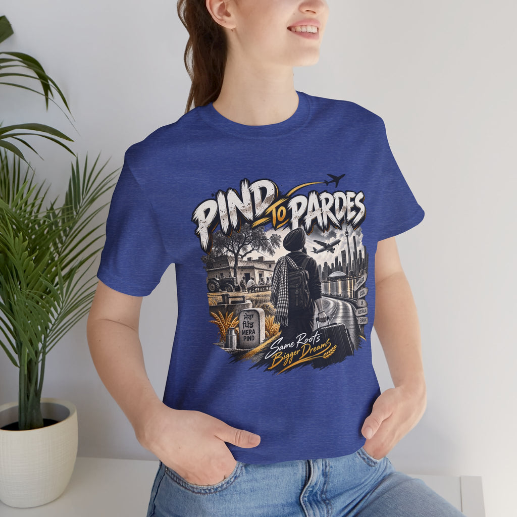 Pind to Pardes Travel T-Shirt | Vintage Journey Graphic