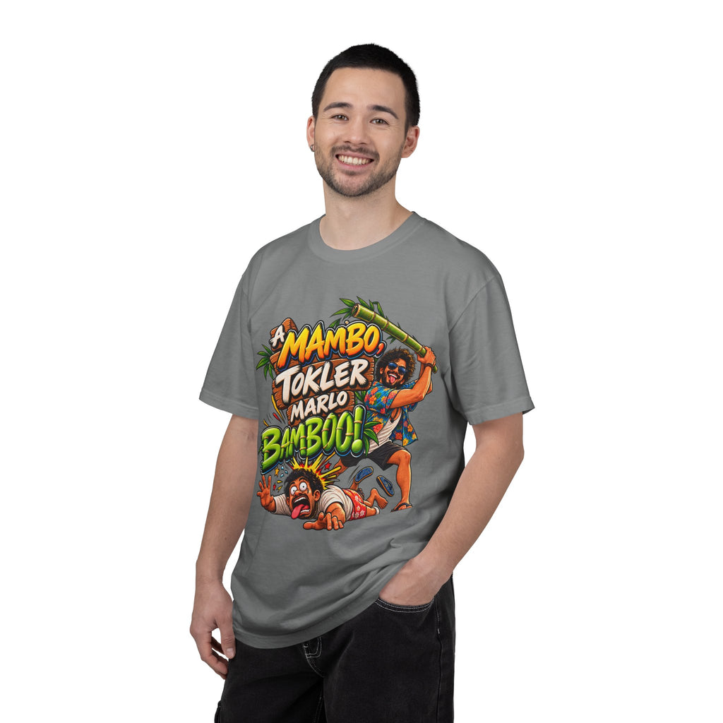 A Mambo, Tokler Marlo Bamboo! Goan Heritage Garment-Dyed T-Shirt
