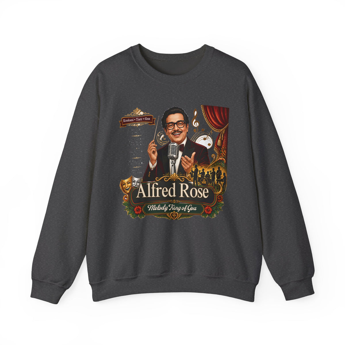 Alfred Rose Sweatshirt | Vintage Crooner Art