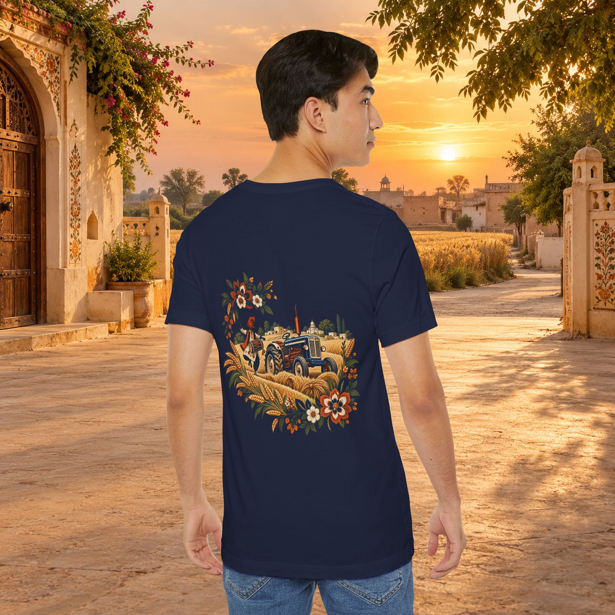 Boho Folk Drum Mandala T-Shirt