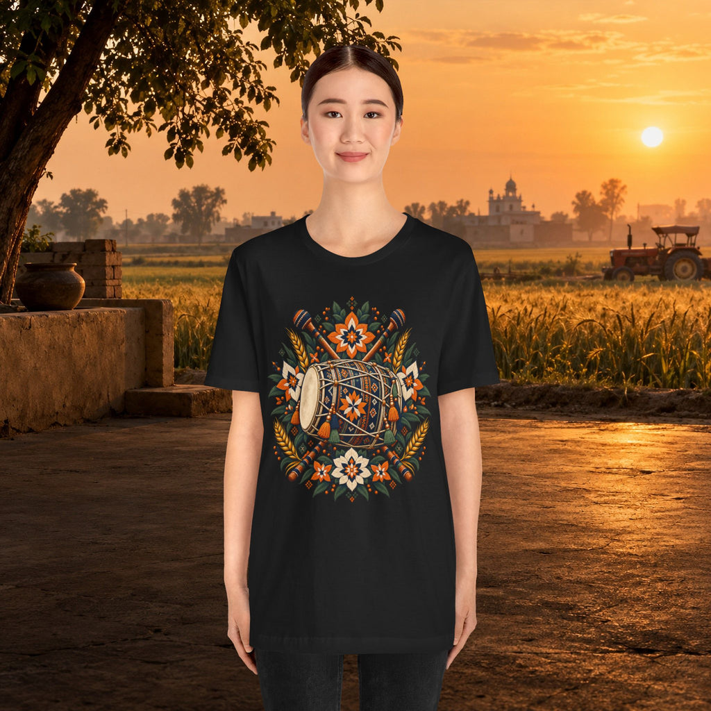 Boho Folk Drum Mandala T-Shirt