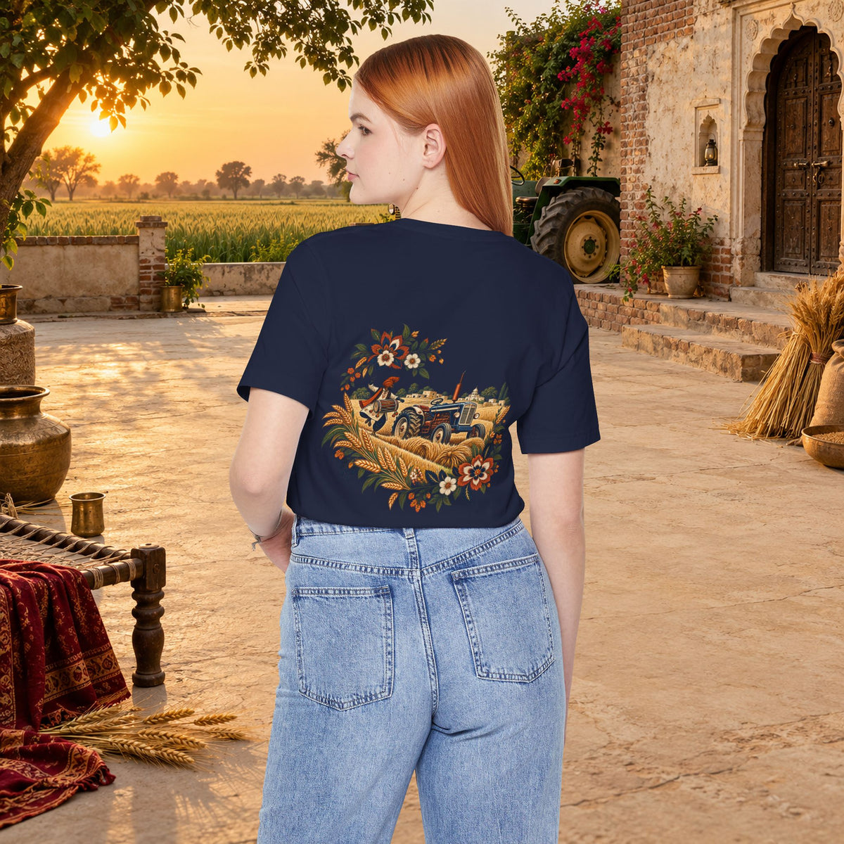 Boho Folk Drum Mandala T-Shirt