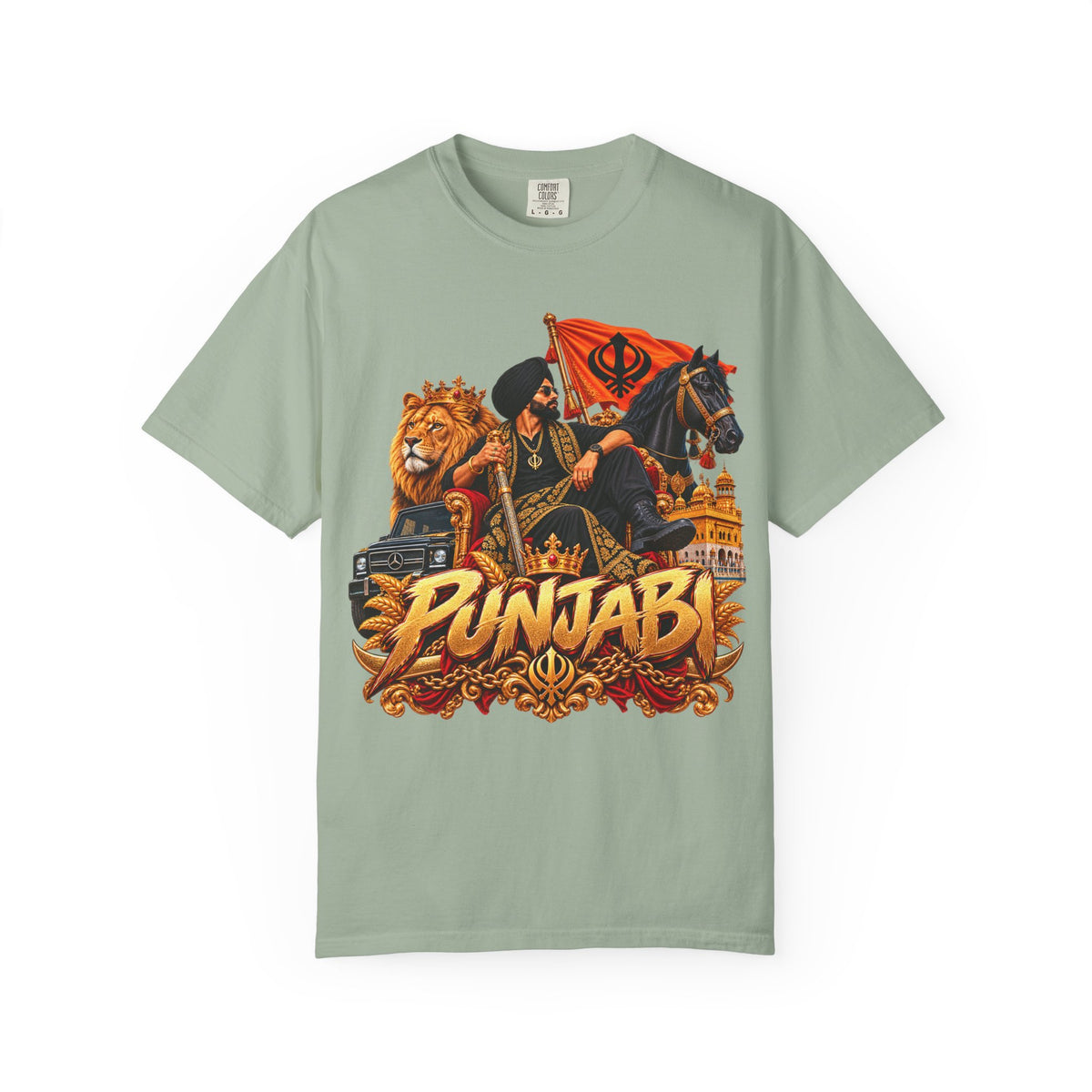 Punjabi Pride T-Shirt – Bold Nihang Warrior Design — product image 6