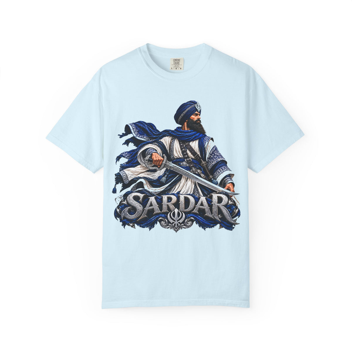 Sardar Warrior Sword Graphic T-Shirt | Sikh Heritage Tee