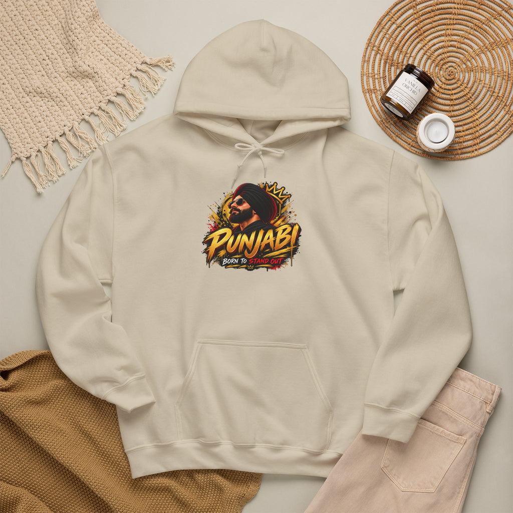 Punjabi Pride Graphic Hoodie | Illustrated Heritage Pullover