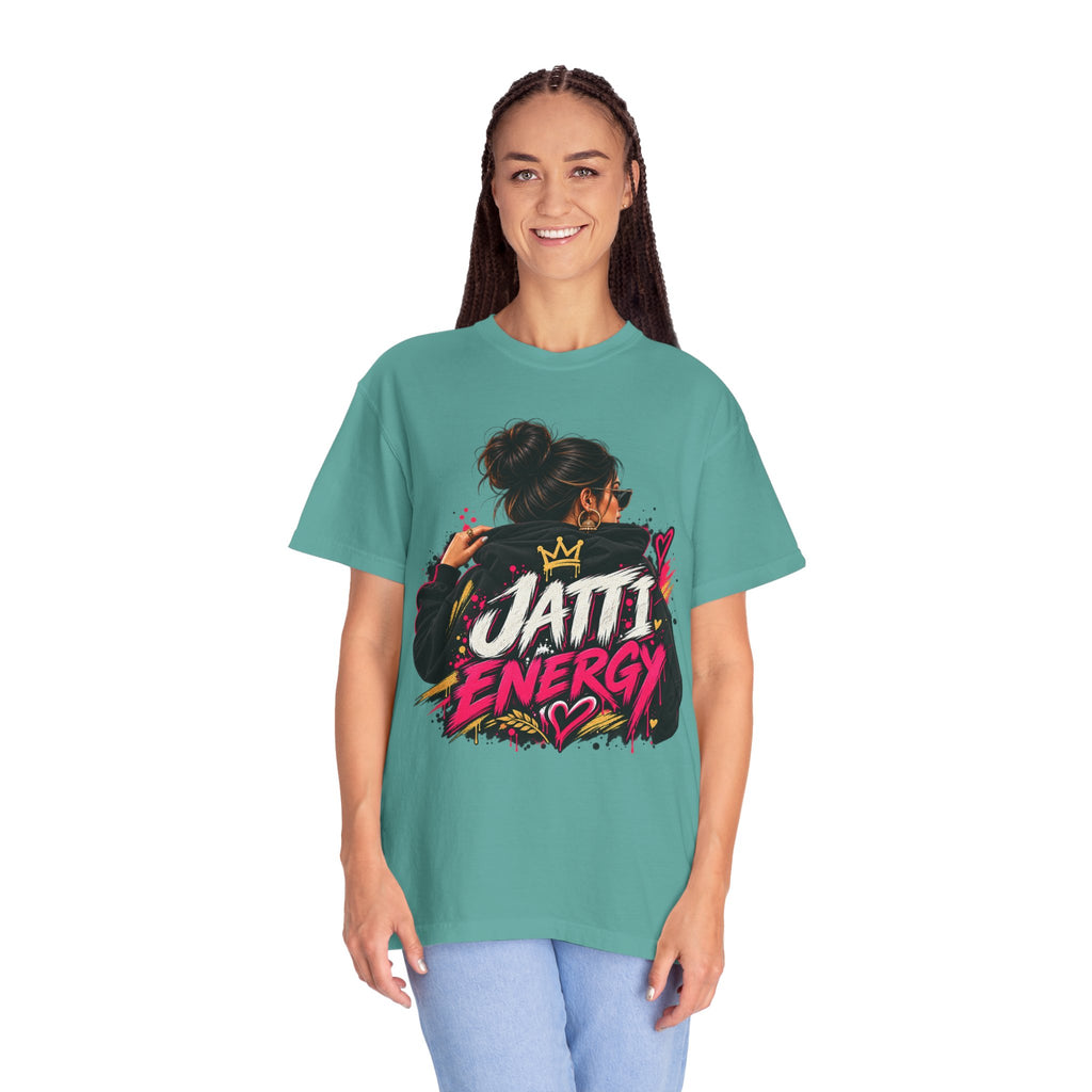 Jatti Energy Garment-Dyed T-Shirt | Punjabi-Inspired Graphic