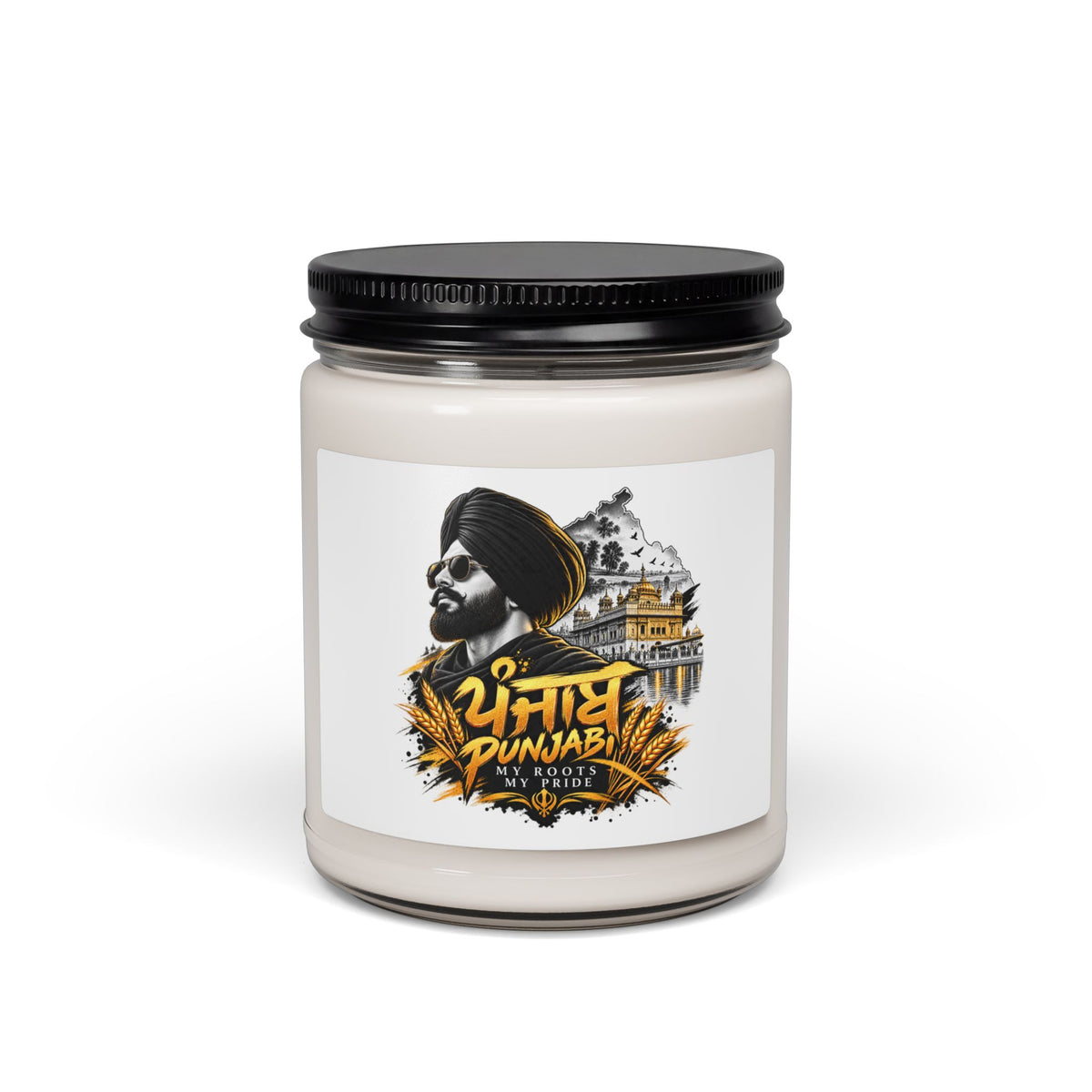 Punjabi Pride Scented Soy Candle – 9oz (My Roots, My Pride) — product image 6