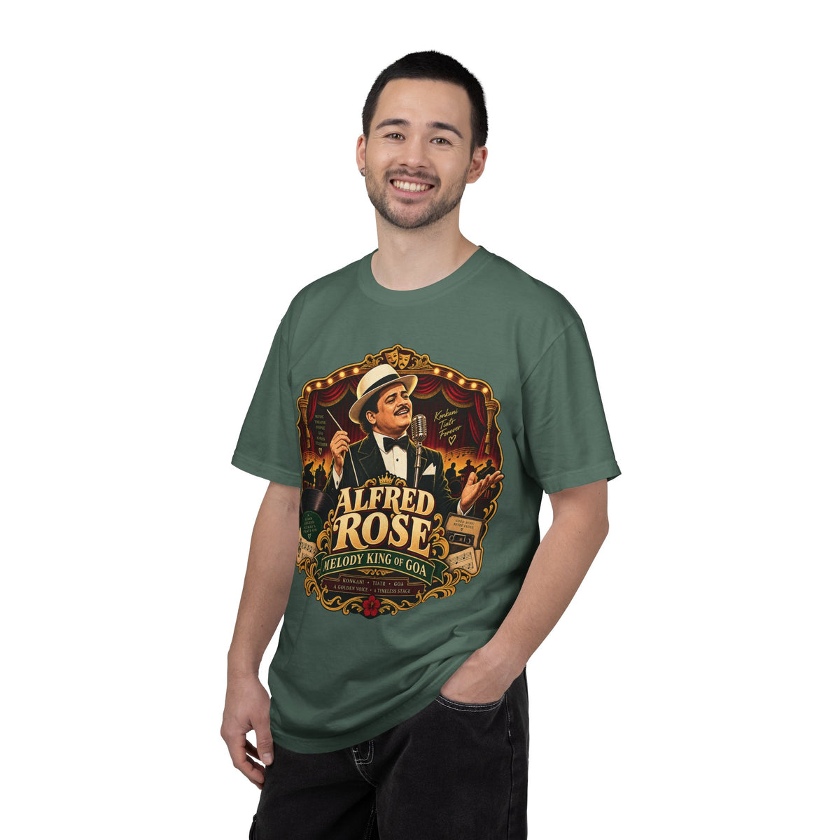 Alfred Rose Vintage Goan Music Graphic T-Shirt
