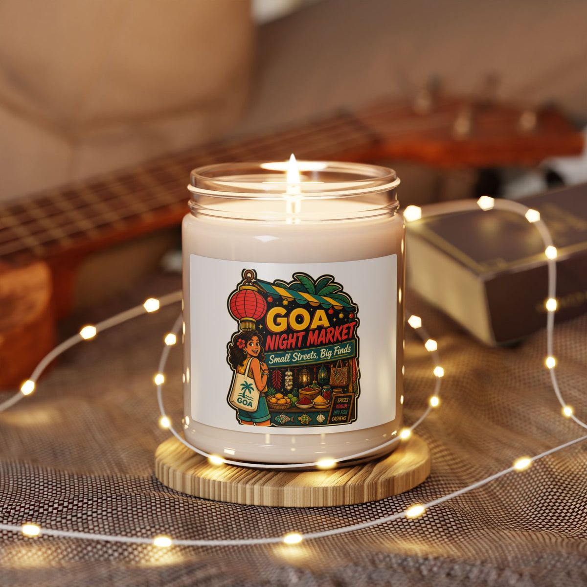 Goa Night Market Scented Soy Candle — 9oz (Small Streets, Big Finds)