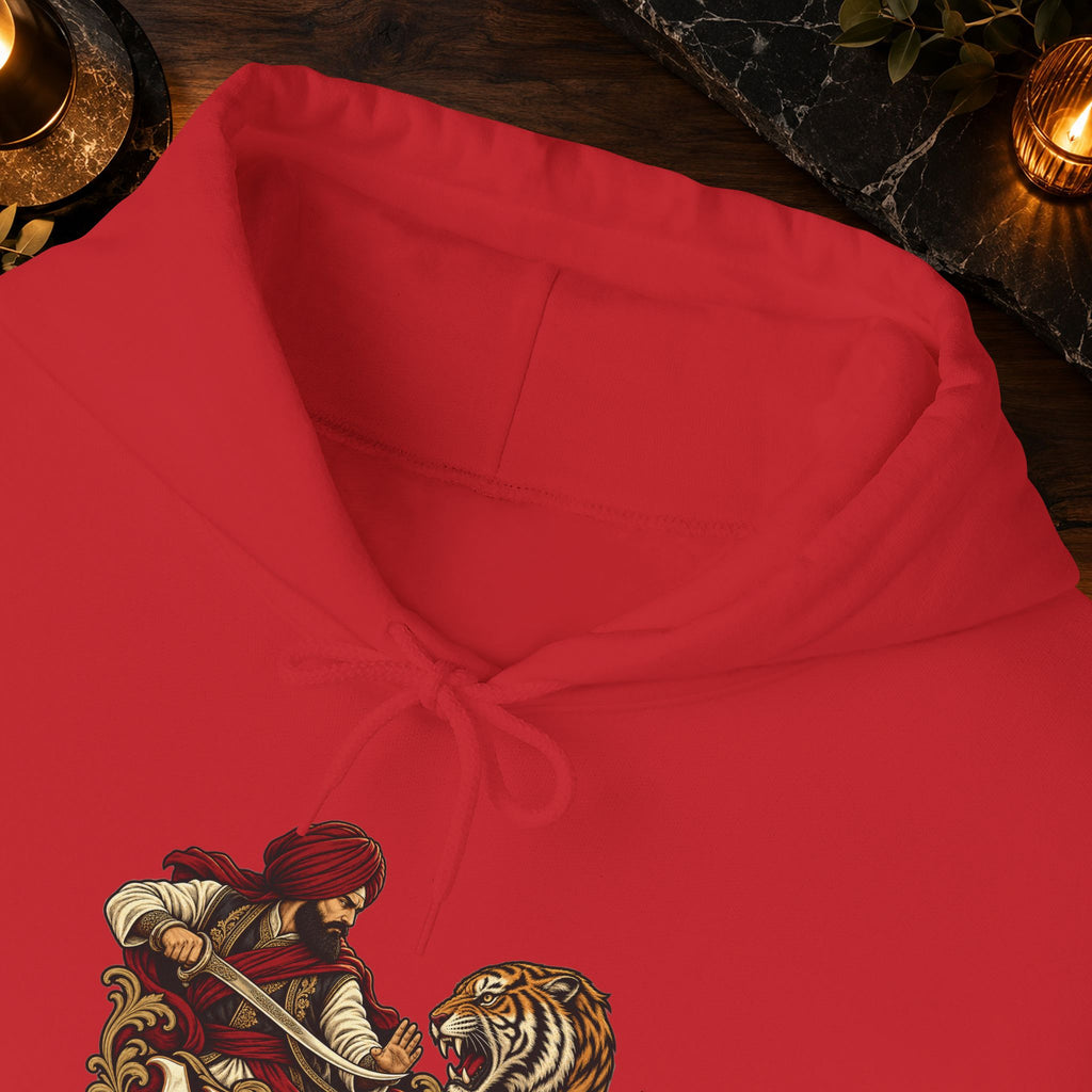 NIDAR Tiger and Bear Graphic Hoodie