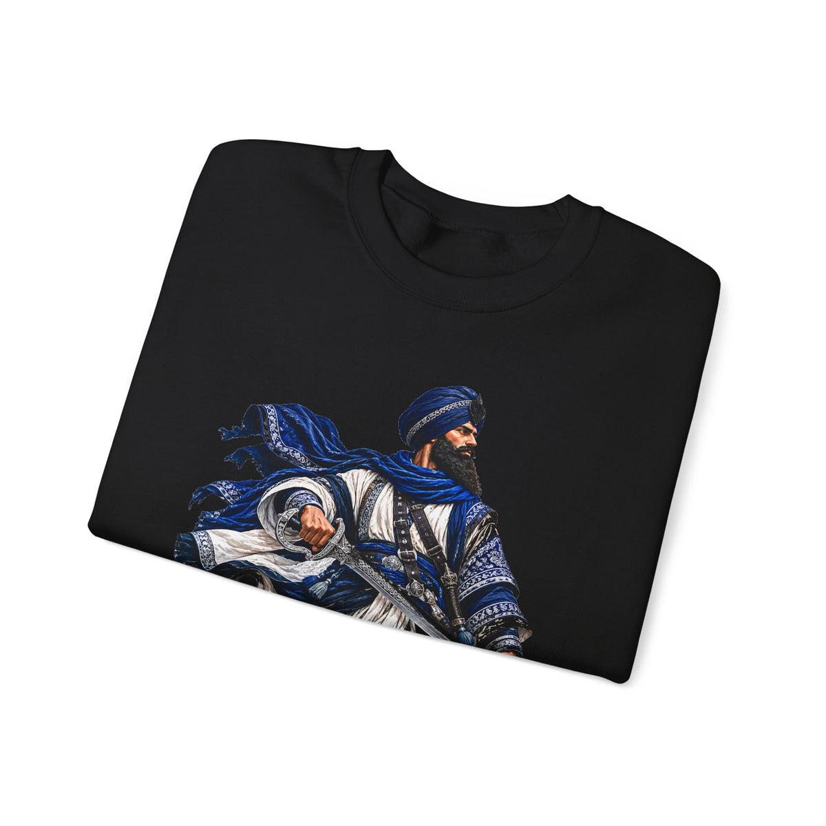 Sardar Warrior Sikh-Inspired Graphic Crewneck Sweatshirt