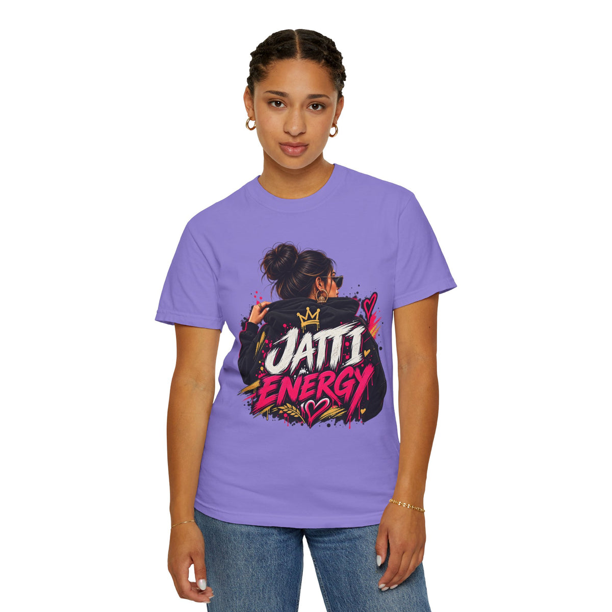 Jatti Energy Garment-Dyed T-Shirt | Punjabi-Inspired Graphic