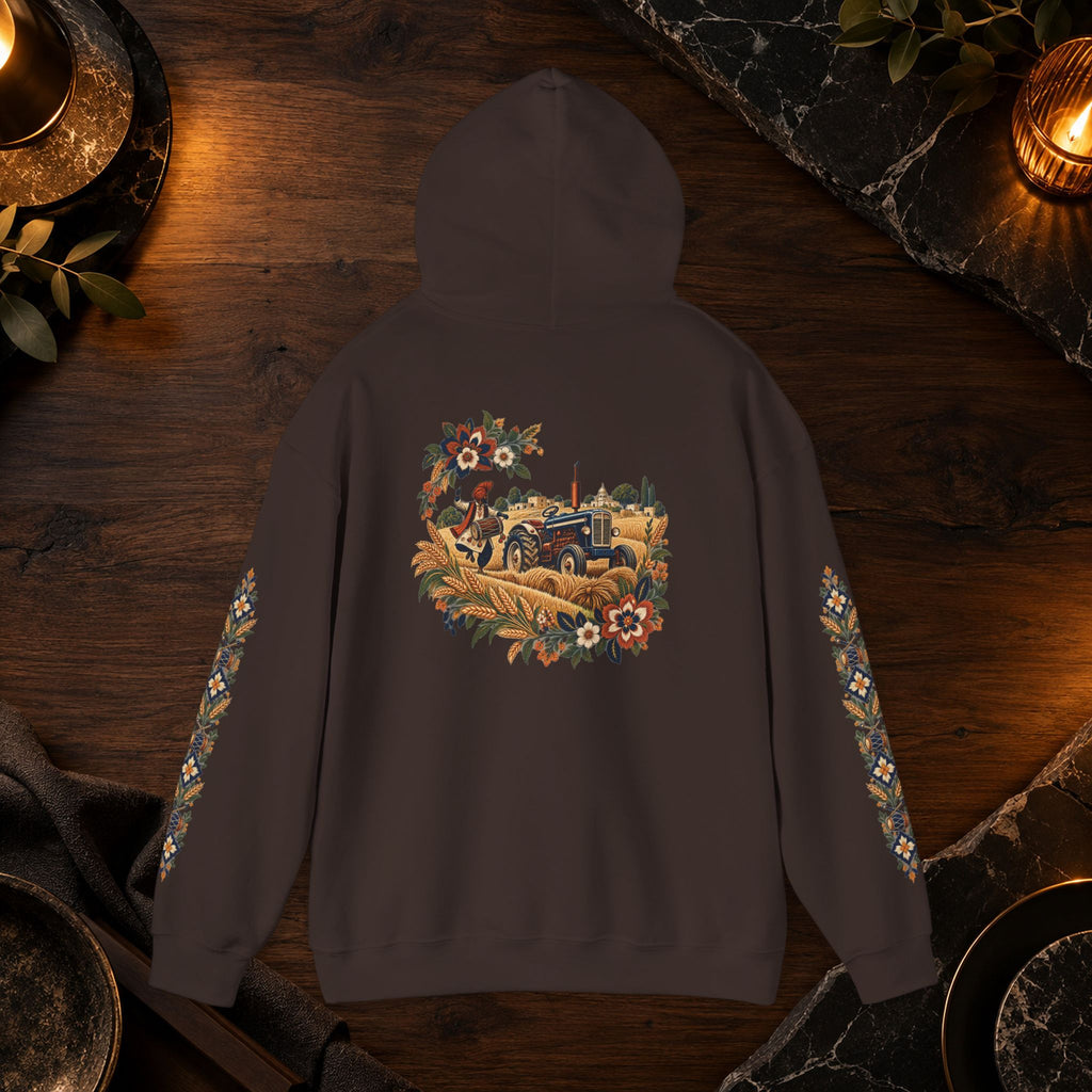 Bohemian Folk Art Drum Hoodie