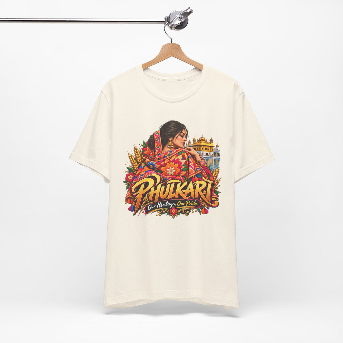 Phulkari Heritage Graphic T-Shirt | Punjabi Pride Tee