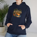 Susegad Squad Hoodie | Tropical Goan Sunset Graphic