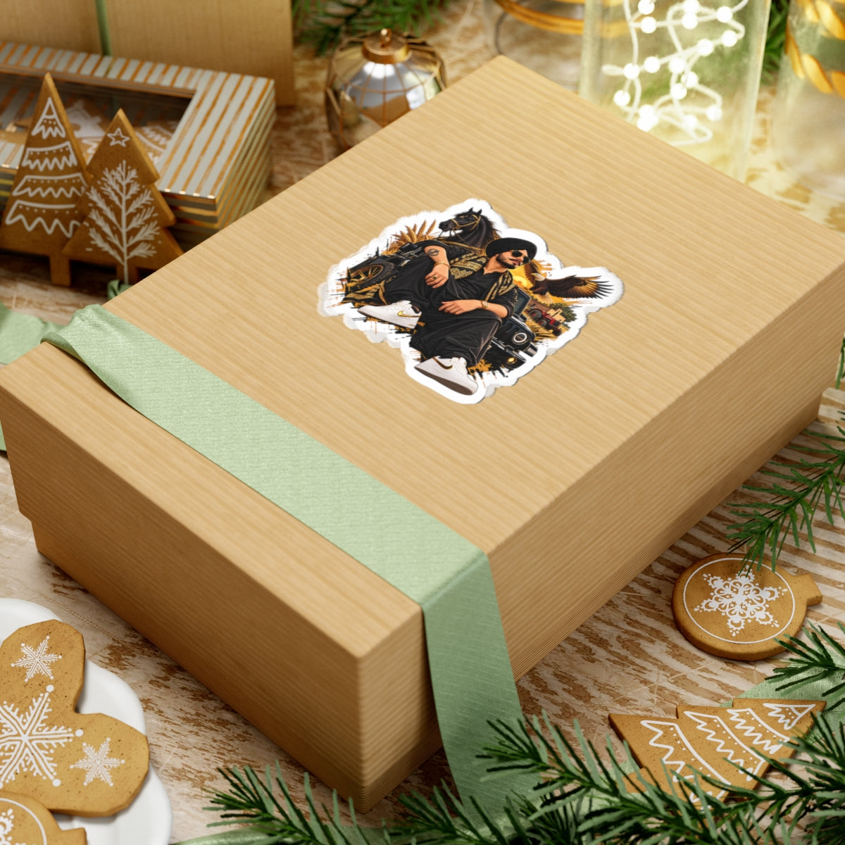 Punjabi King Sticker | Desi Character Artwork