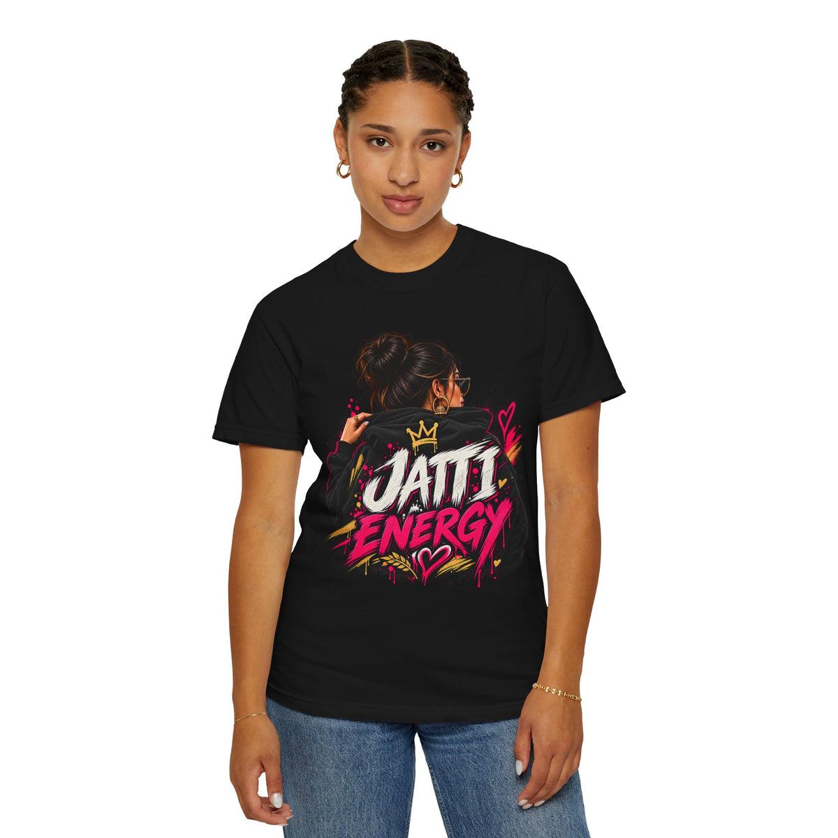 Jatti Energy Garment-Dyed T-Shirt | Punjabi-Inspired Graphic