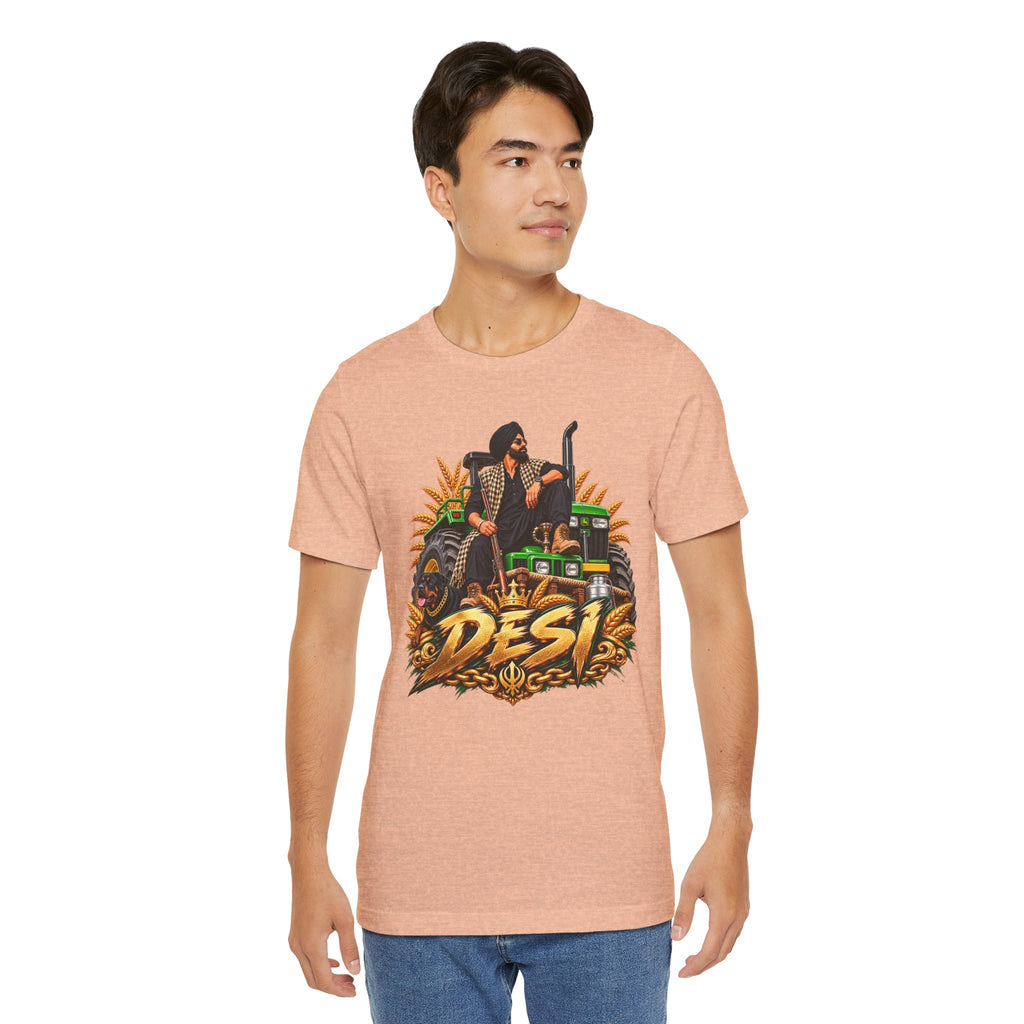 Desi Motorcycle Graphic Tee – Retro Biker India Pride T-Shirt
