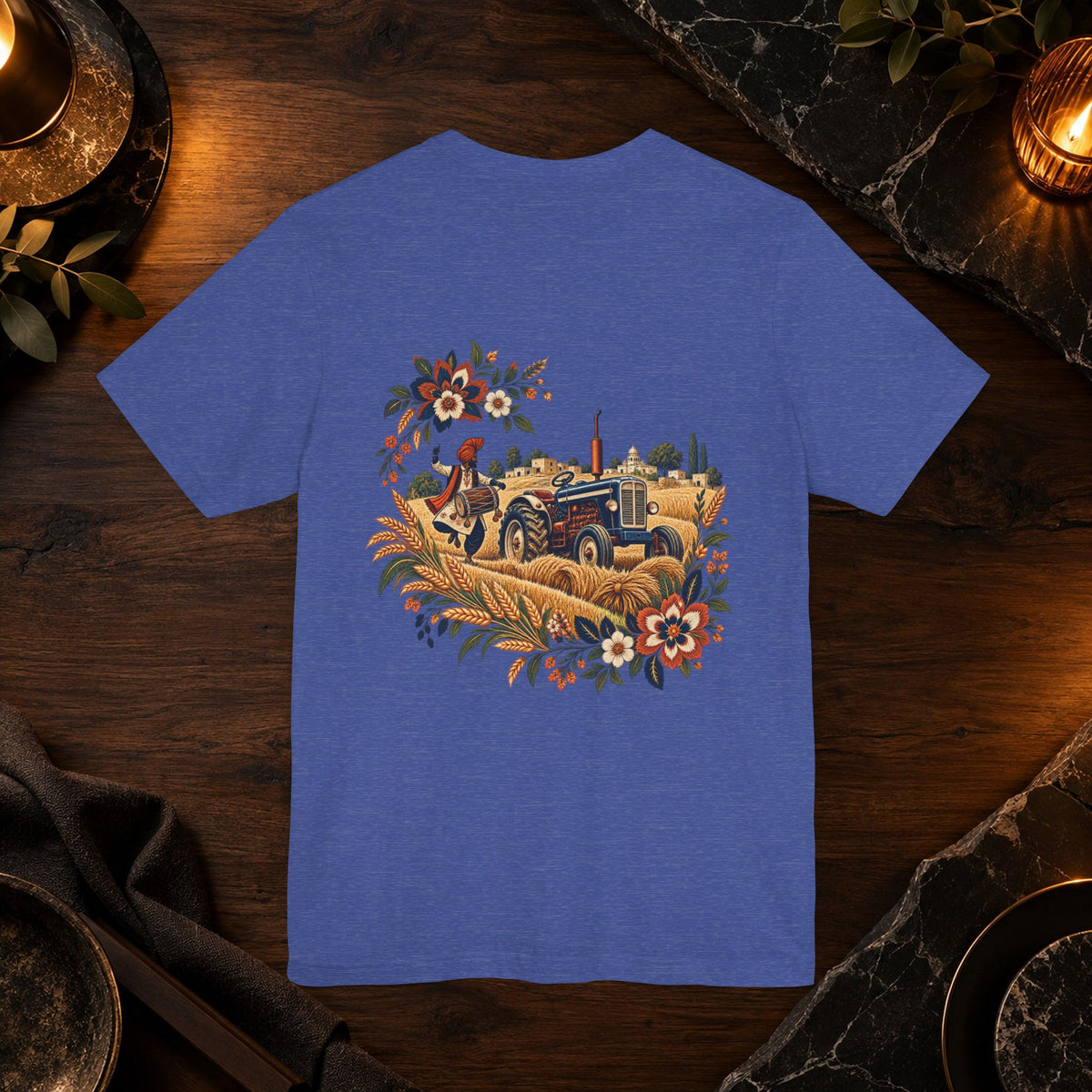 Boho Folk Drum Mandala T-Shirt